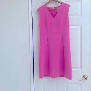 Kate Spade fit and flare hot pink dress.